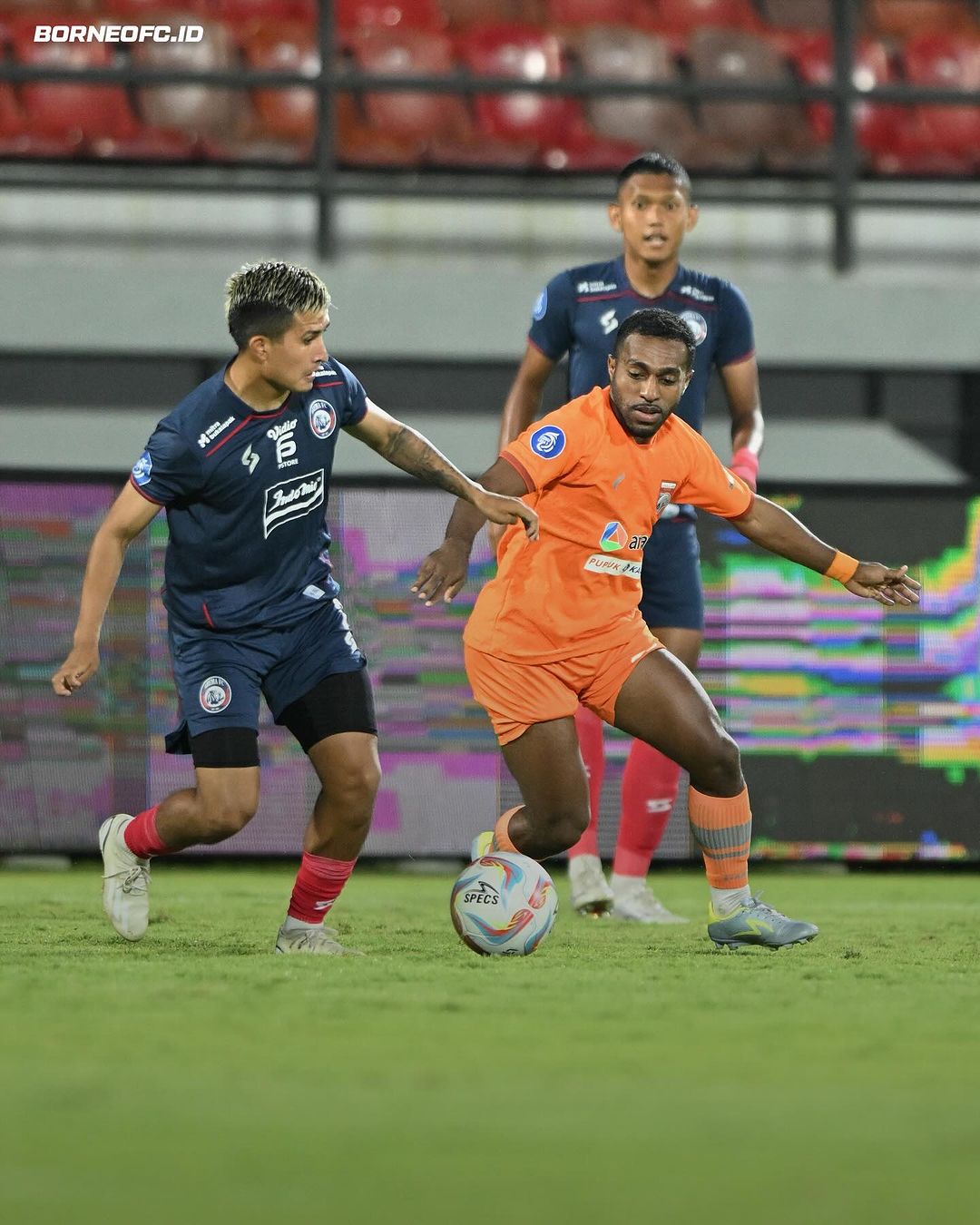 Aksi pemain Borneo FC (SC: Instagram @borneofc.id)