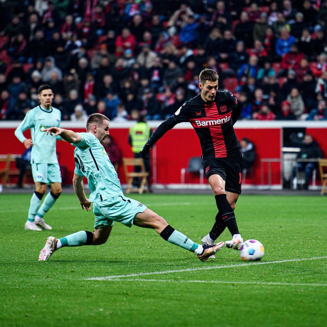 Prediksi Leverkusen vs Molde, Liga Europa Aksi pemain Bayer Leverkusen (SC: Instagram @bayer04fussball)