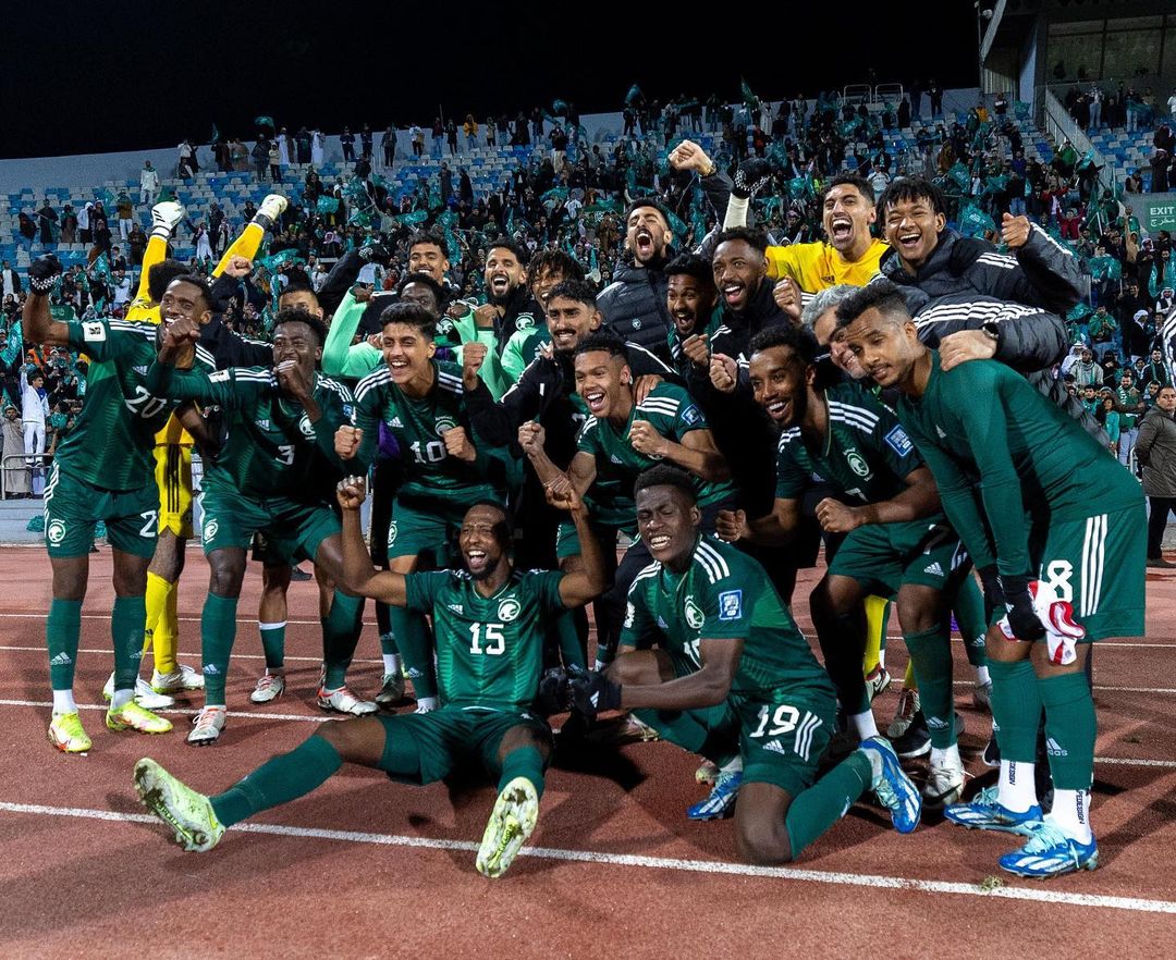 Prediksi Arab Saudi vs Palestina, Friendly Match 2024 Potret skuad Arab Saudi (SC: Instagram @saudint)