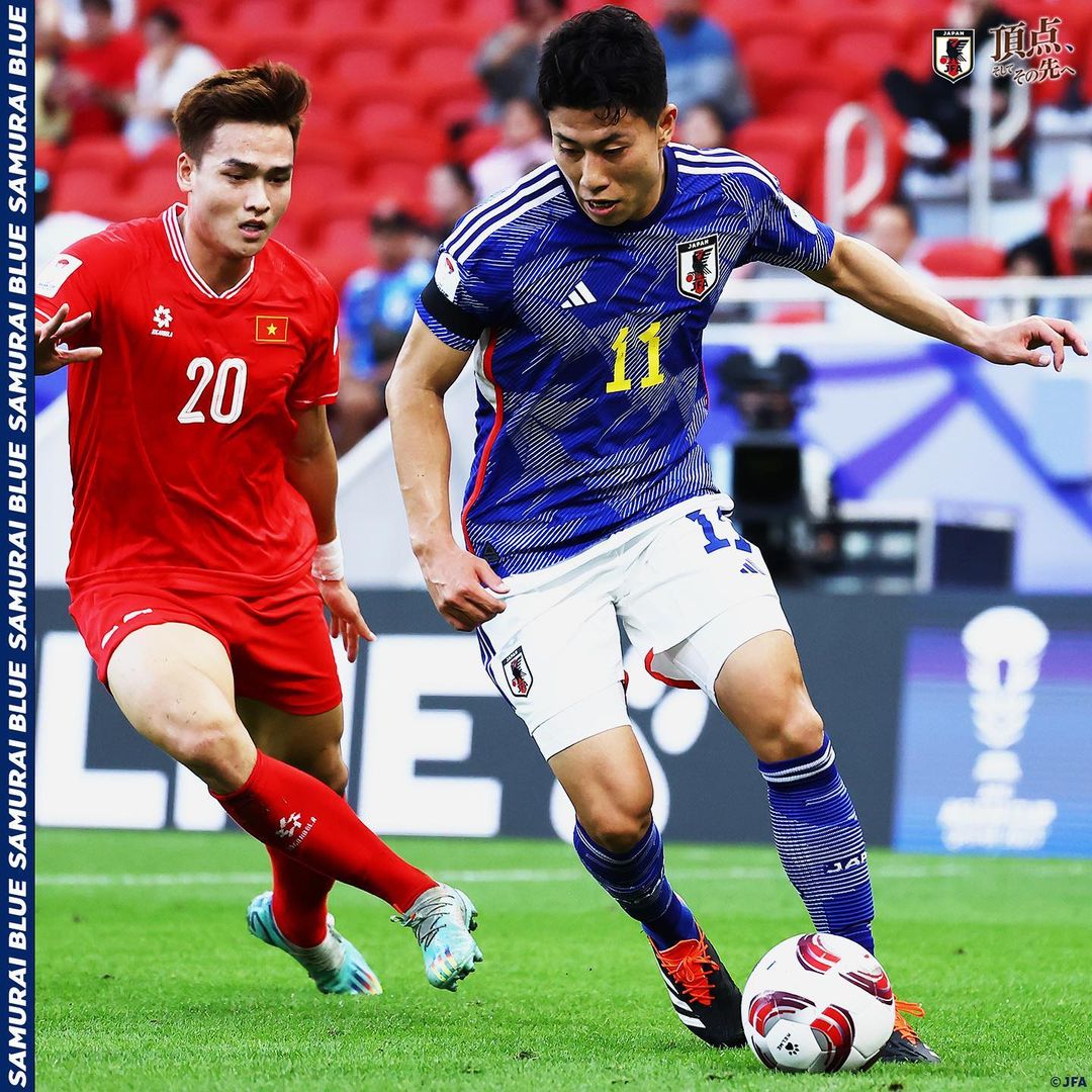 Prediksi Irak vs Jepang, Grup D Piala Asia Aksi pemain Jepang (SC: Instagram @japanfootballassociation)