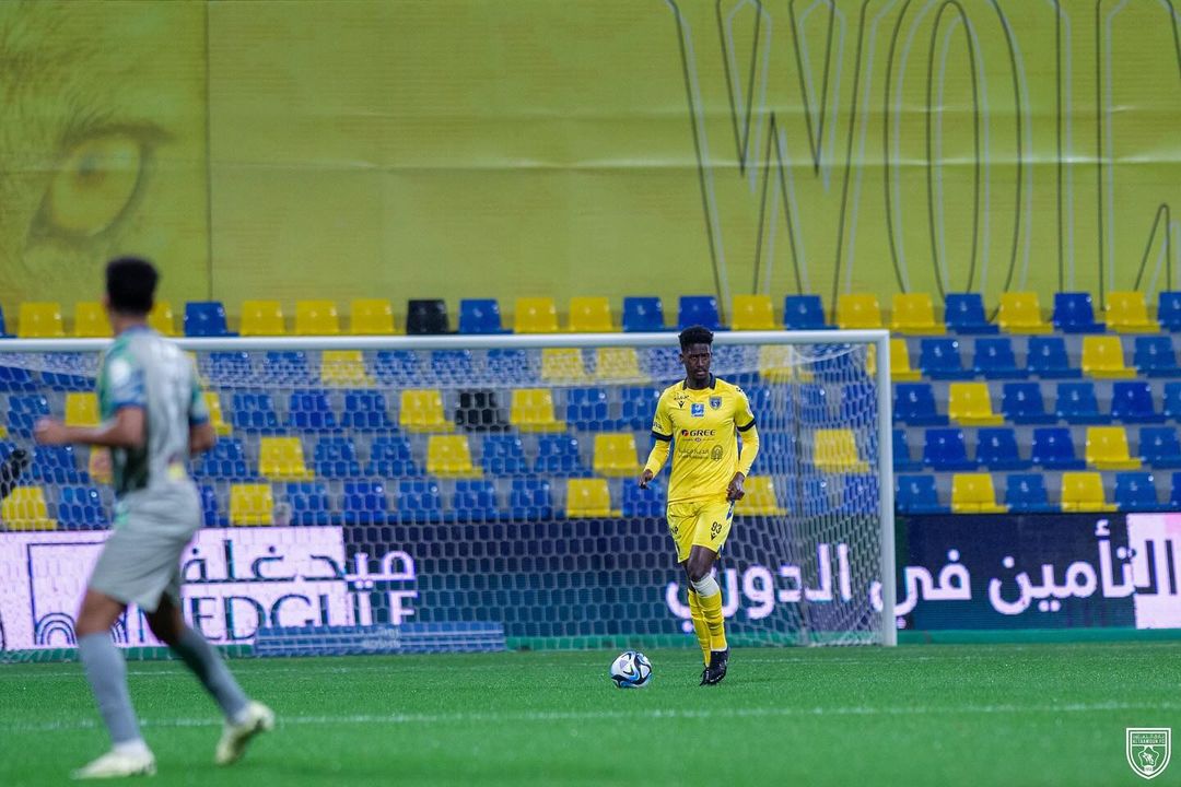 Prediksi Al Taee vs Al Taawon Rabu 3 April 2024, Pekan ke-26 Liga Arab Saudi Aksi pemain Al Taawon di lapangan (SC: Instagram @altaawounfc)