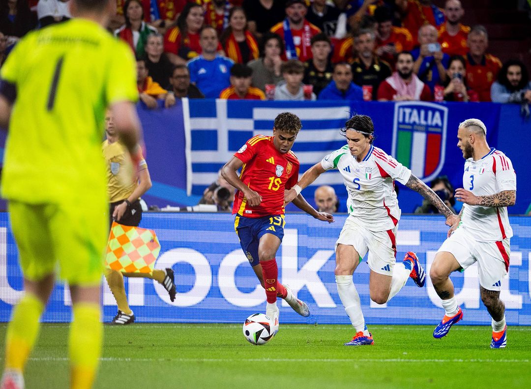 Prediksi Albania vs Spanyol Selasa 25 Juni 2024, Grup B EURO Aksi pemain Spanyol di lapangan (SC: Instagram @sefutbol)