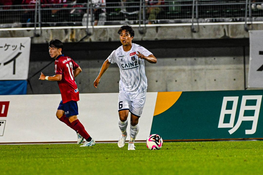 Prediksi Kusatsu vs Fujieda Sabtu 29 Juni 2024, Pekan ke-22 J2 League Aksi pemain Kusatsu (SC: Instagram @thespakusatsugunma_official)