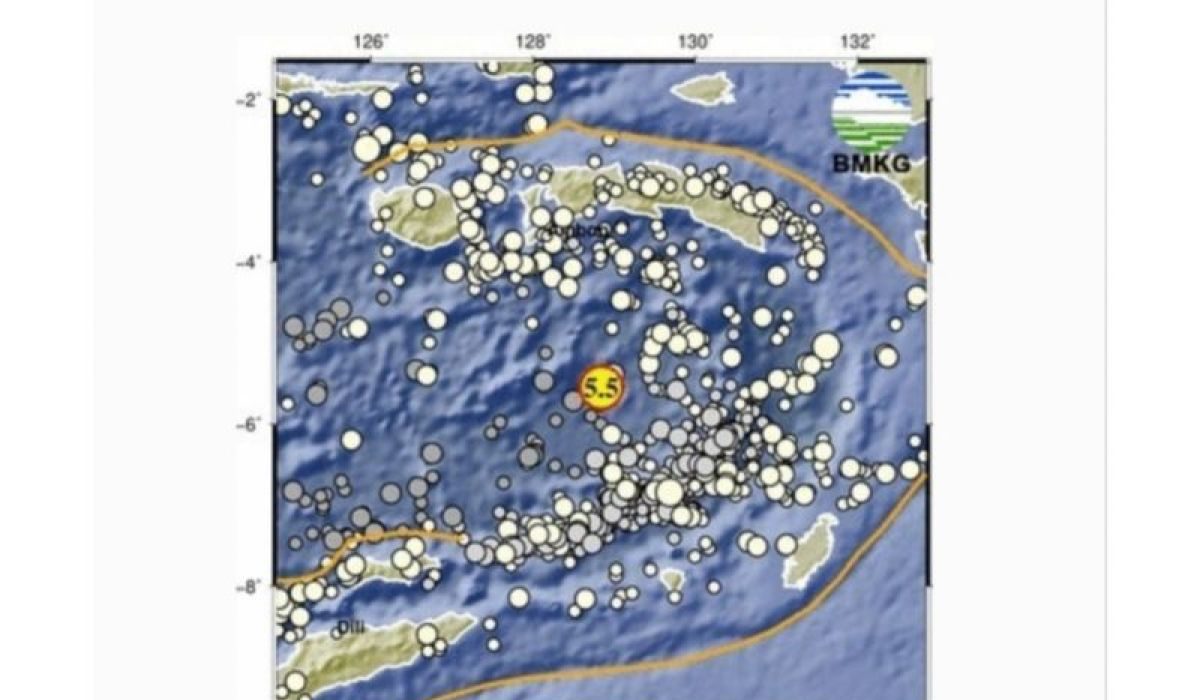 Gempa Berkekuatan 5,5 Magnitudo Guncang Ambon, BMKG Imbau Warga Tetap Tenang