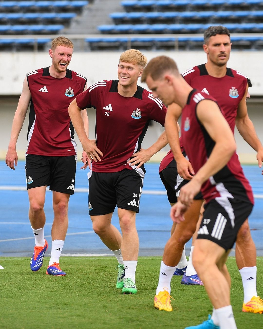Potret pemain Newcastle latihan (SC: Instagram @nufc)