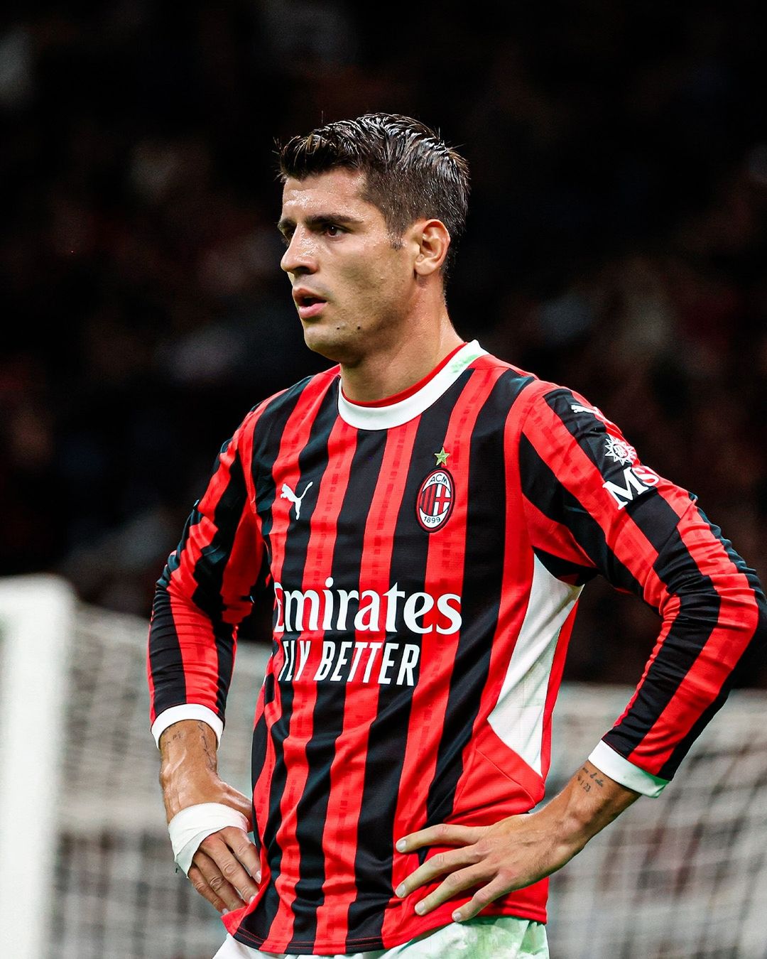 Potret pemain AC Milan, Alvaro Morata (SC: Instagram @acmilan)