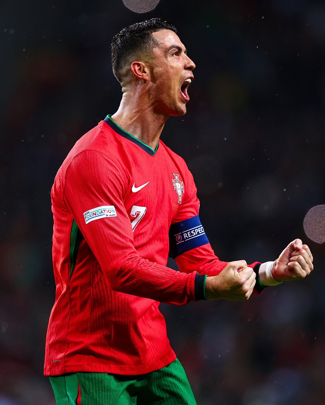 Momen pemain Portugal, Ronaldo merayakan gol (SC: Instagram @portugal)