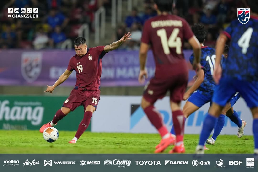 Prediksi Timor Leste vs Thailand Minggu 8 Desember 2024, Piala AFF Aksi pemain Thailand (SC: Instagram @changsuek)