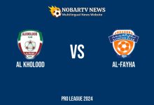 LIVE Al Kholood vs Al-Fayha