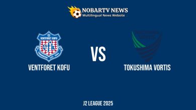 LIVE Ventforet Kofu vs Tokushima Vortis: Score & Commentary